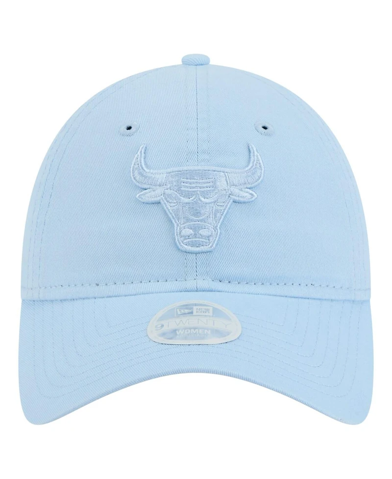 New Era Women's Light Blue Chicago Bulls Colorpack 9TWENTY Adjustable Hat