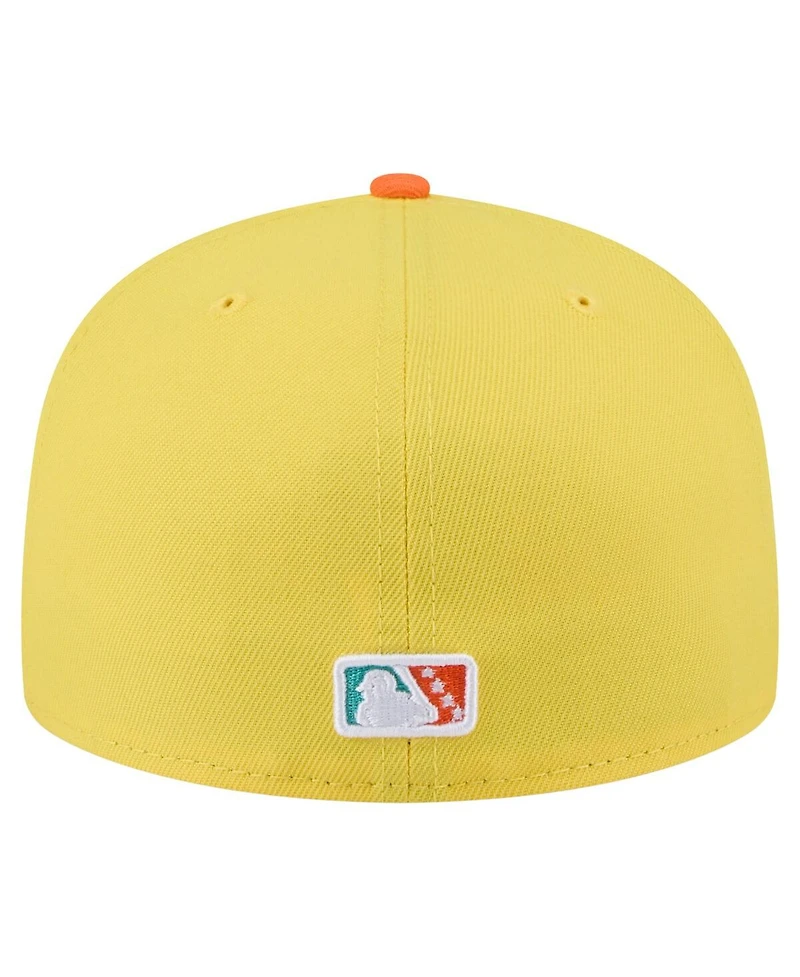 New Era Men's Yellow Spokane Indians Copa de la Diversion 59FIFTY Fitted Hat