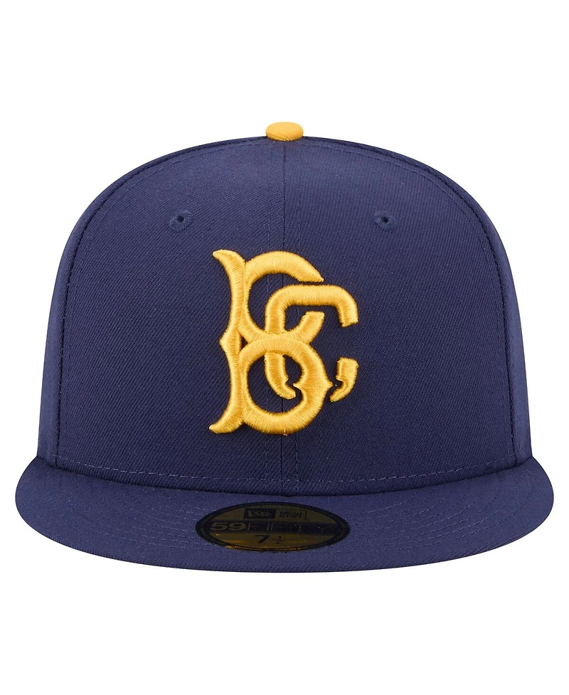 New Era Men's Navy Brooklyn Cyclones Authentic Collection 59FIFTY Fitted Hat