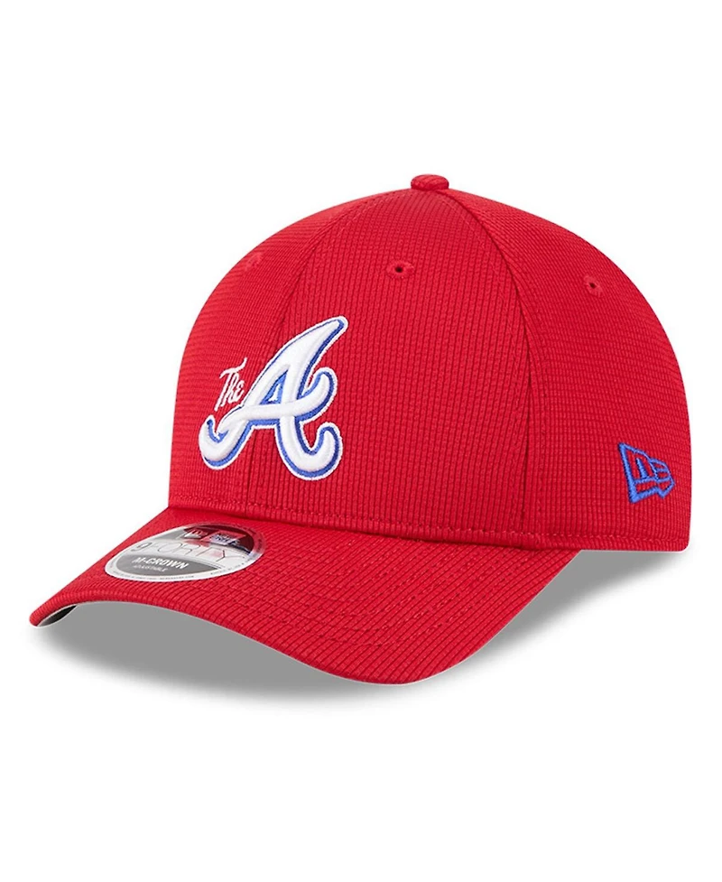 New Era Men's Red Atlanta Braves City Connect Batting Practice 9FORTY M-Crown Adjustable Hat