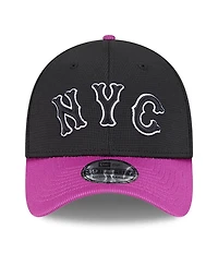New Era Men's Charcoal/Purple York Mets City Connect Batting Practice 39THIRTY Flex Hat