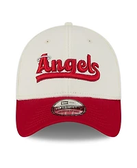New Era Men's Cream/Red Los Angeles Angels City Connect Batting Practice 39THIRTY Flex Hat