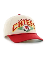'47 Brand Men's Cream Kansas City Chiefs Pomona Rope Adjustable Hitch Hat