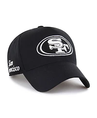 '47 Brand Men's Black San Francisco 49ers Foundation Offside Adjustable Hat
