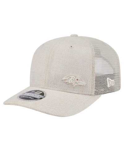 New Era Men's Natural Baltimore Ravens Flawless 9SEVENTY Stretch Snap Hat