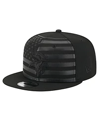 New Era Men's Black Minnesota Vikings Independent 9FIFTY Snapback Hat