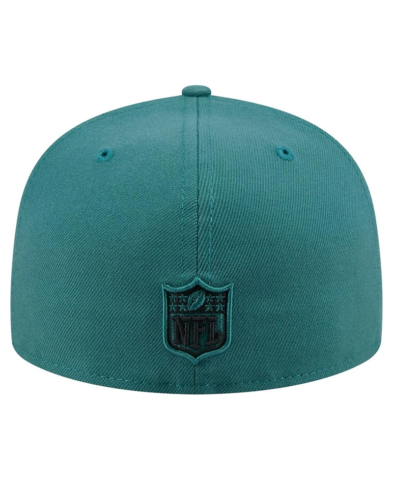 New Era Men's Midnight Green Philadelphia Eagles State Stitch 59FIFTY Fitted Hat