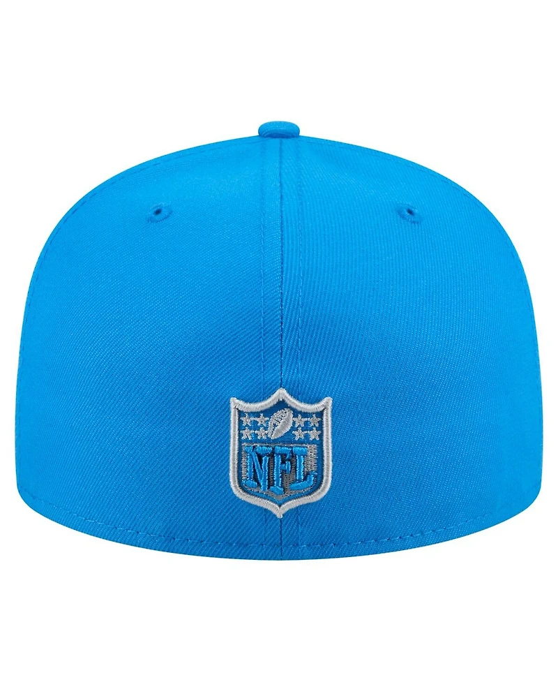 New Era Men's Blue Detroit Lions State Stitch 59FIFTY Fitted Hat