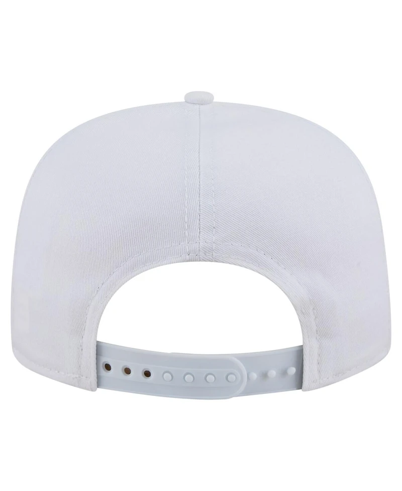 New Era Men's White Texas Rangers Collide Golfer Snapback Hat