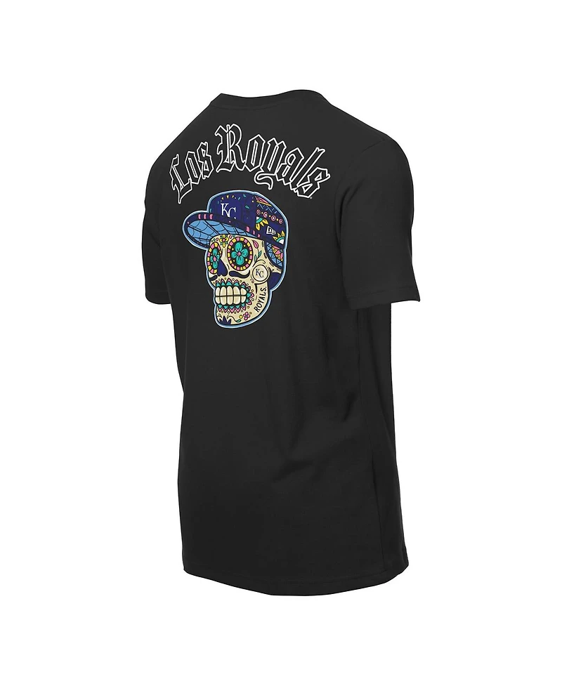 New Era Men's Black Kansas City Royals Sugar Skulls T-Shirt