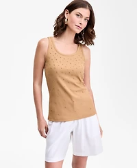 I.n.c. International Concepts Women's Embellished Tank Top, Exclusively at Macy's