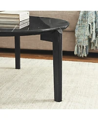 Streamdale Modern Marble-Look Coffee Table (24")