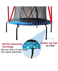 Streamdale 66" Trampoline for Kids Toddler Indoor Outdoor Small Trampolines for Baby with heighten net No-Gap Design for Kids