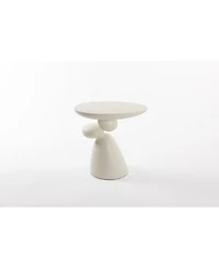 Streamdale Modern Fiberglass End Table, Minimalist Living Room Decor
