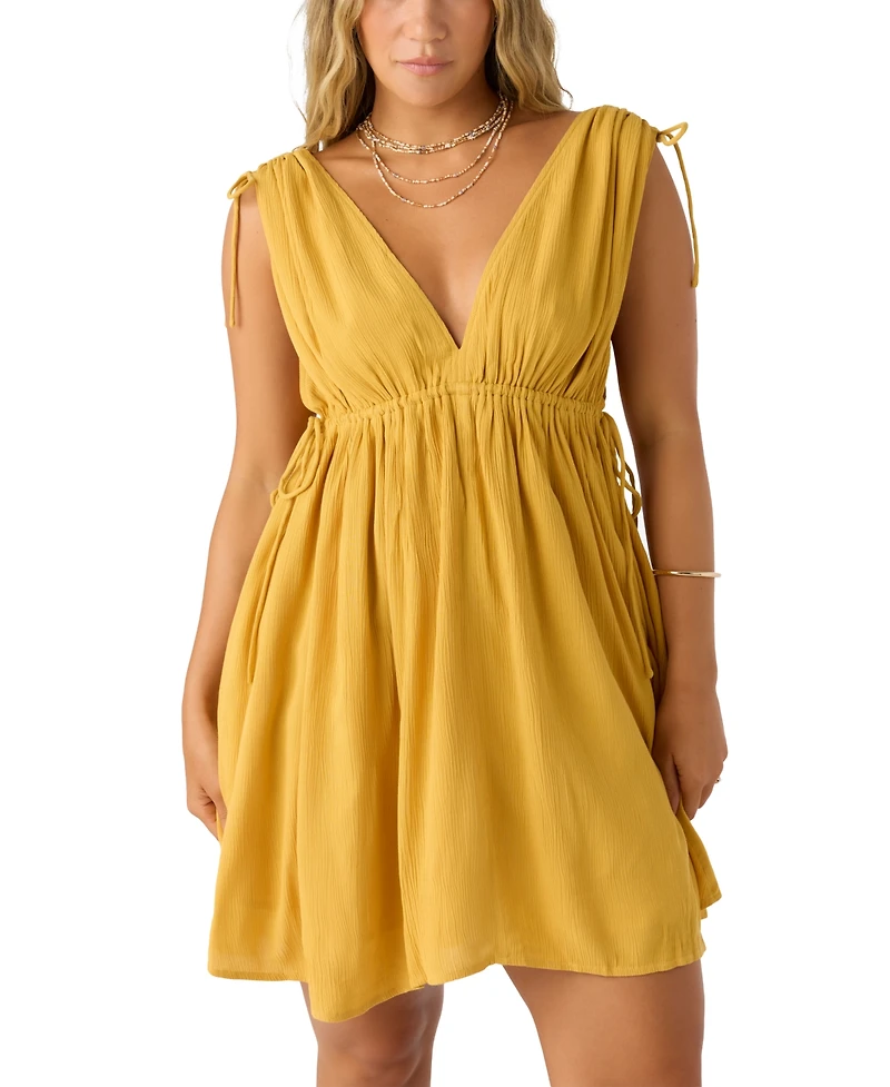 O'Neill Juniors' Madeleine Drawstring Mini Dress