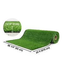 Yescom 2pcs 50x3 Ft Artificial Grass Turf 0.8" Fake Grass Rug Synthetic Lawn Indoor Batting Tunnels Outdoor Home Decor