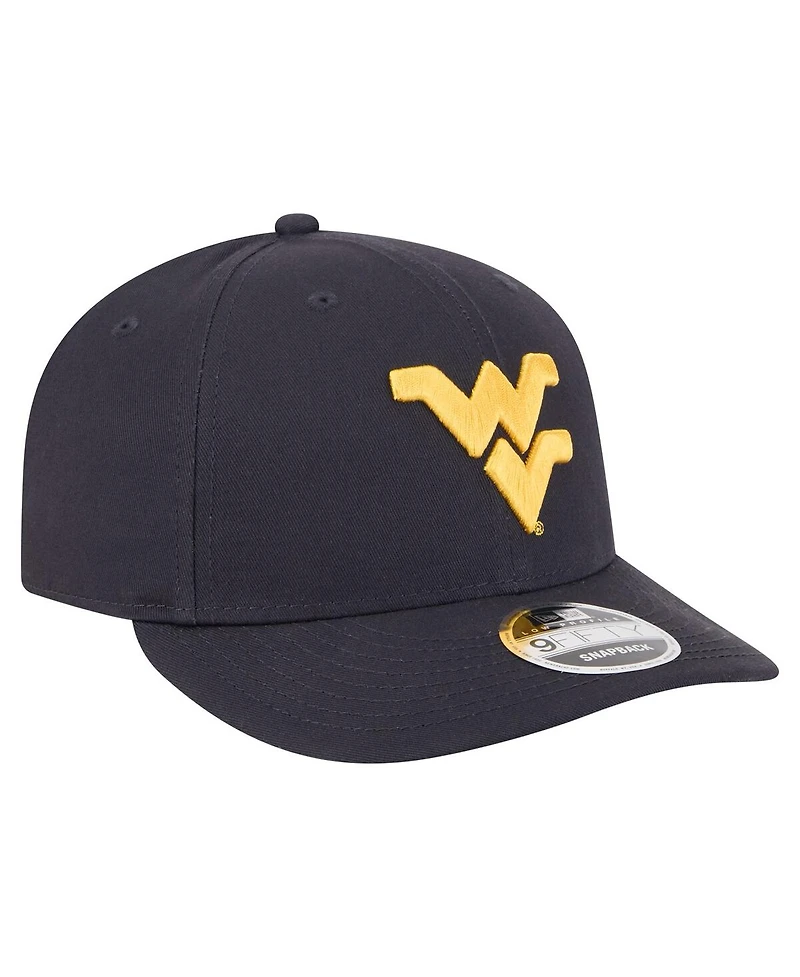 New Era Men's Navy West Virginia Mountaineers Low Profile 9FIFTY Snapback Hat
