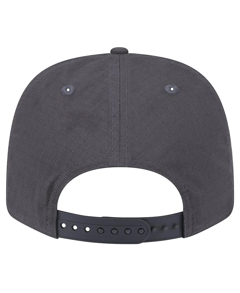 New Era Men's Graphite Milwaukee Bucks Team Elevated Patch 9SEVENTY Adjustable Hat
