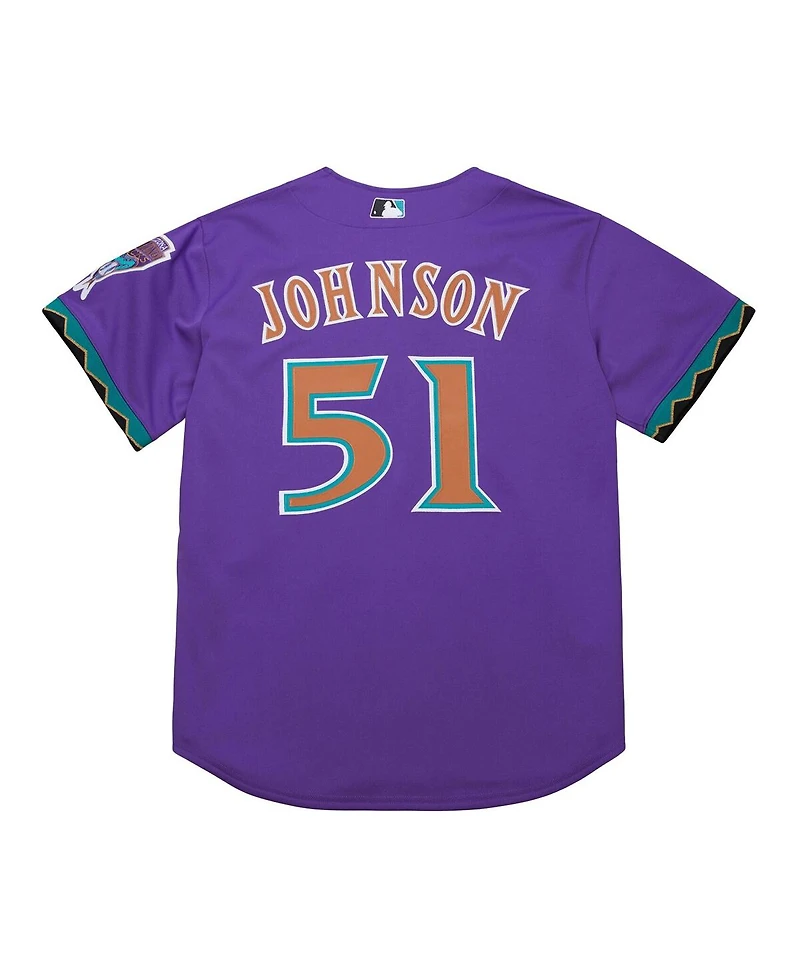 Mitchell & Ness Men's Randy Johnson Purple Arizona Diamondbacks 2000 Throwback Authentic Jersey