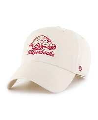 '47 Brand Men's Natural Arkansas Razorbacks Vault Clean Up Adjustable Hat