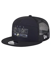 New Era Men's Black Army Black Knights Split Panel 9FIFTY Snapback Trucker Hat