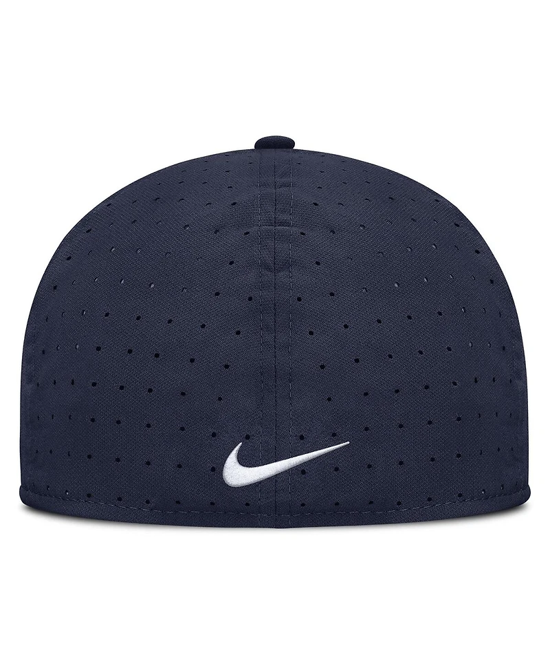 Nike Men's White/Navy Arizona Wildcats On-Field Dugout True Performance Fitted Hat