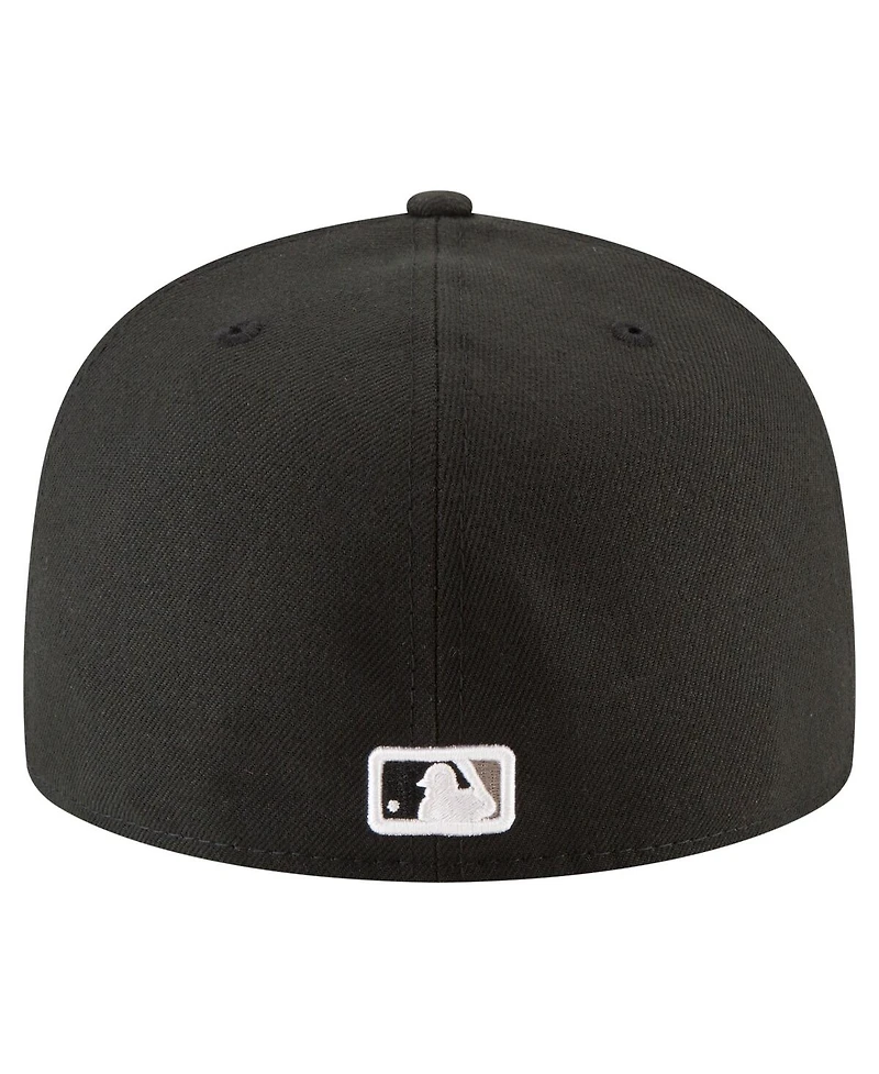 New Era Men's Black Chicago White Sox 125th Anniversary 59FIFTY Fitted Hat