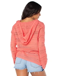 Roxy Juniors' Hippie Love Cotton-Blend Relaxed Sweater