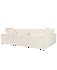 Streamdale Modular Sofa with Storage, Usb Charging, Wireless Charger & Bluetooth Speaker
