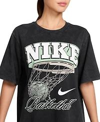 Nike Women's Cotton Basketball Graphic Short-Sleeve T-Shirt