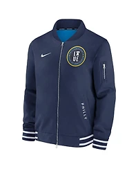 Nike Men's Navy Philadelphia Phillies Authentic Collection City Connect Full-Zip Bomber Jacket