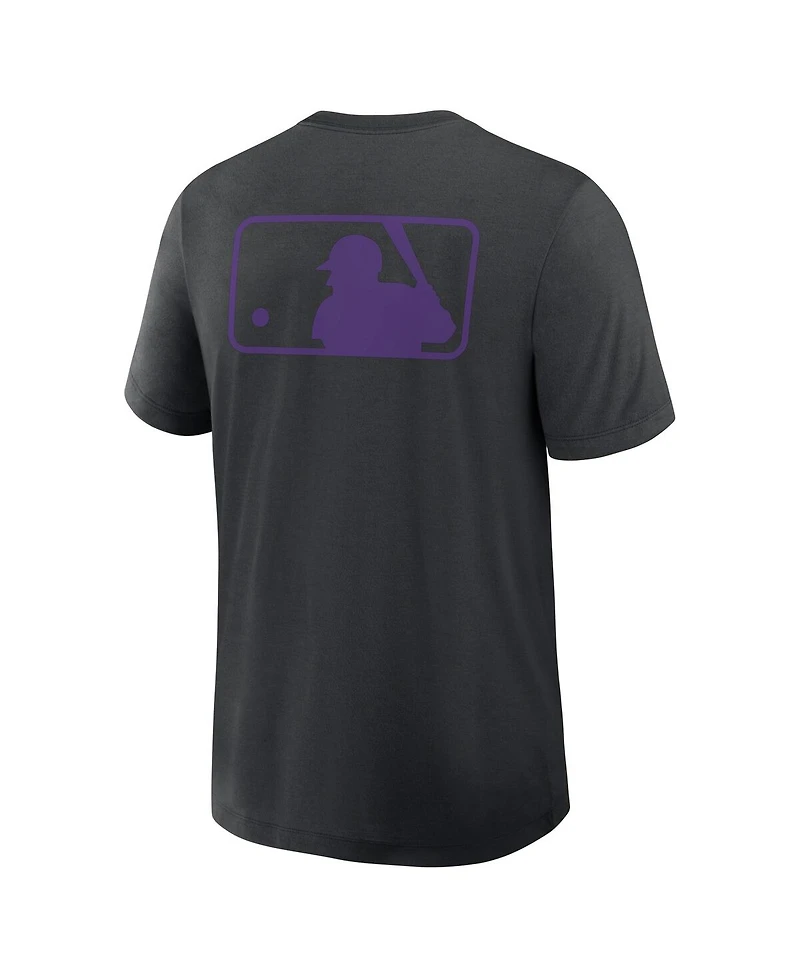 Nike Men's Black Colorado Rockies Authentic Collection Early Work Tri-Blend Performance T-Shirt