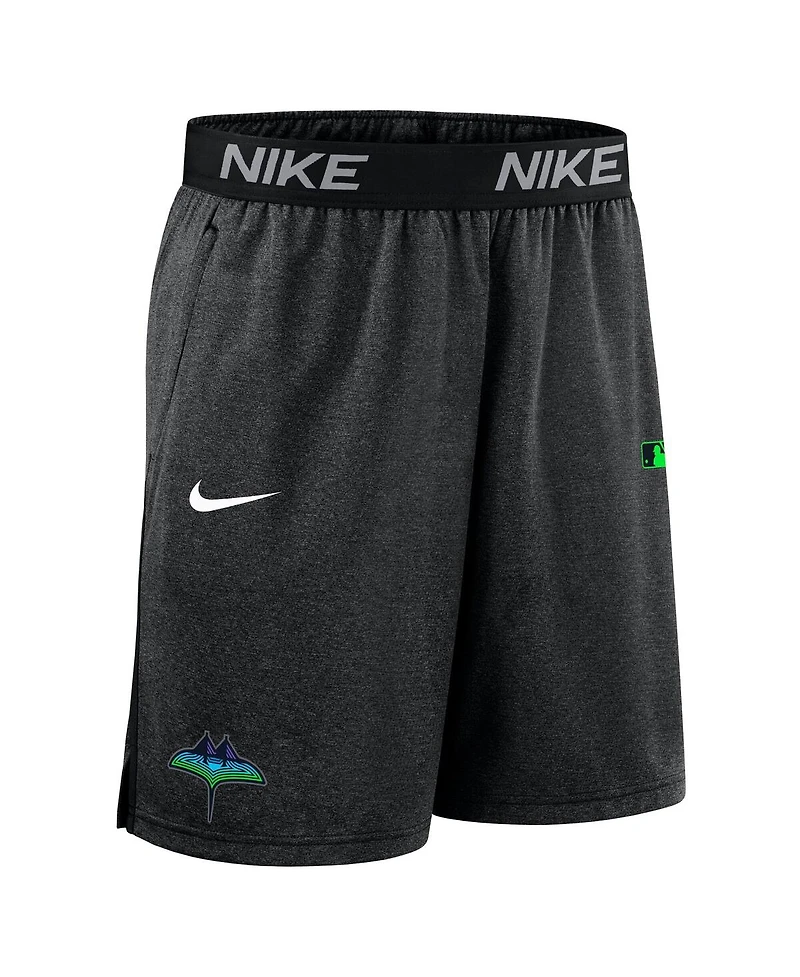 Nike Men's Black Tampa Bay Rays Authentic Collection City Connect Performance Knit Shorts
