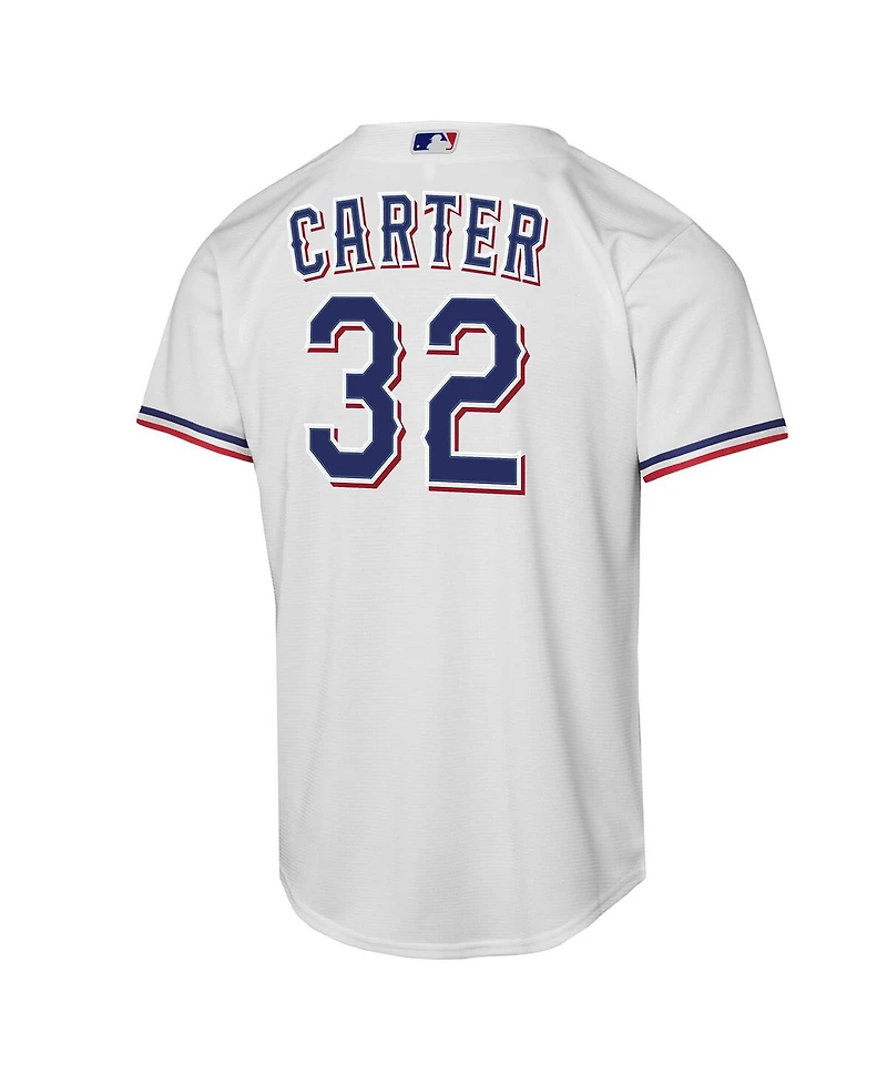 Nike Big Boys and Girls Evan Carter White Texas Rangers Home Replica Player Jersey
