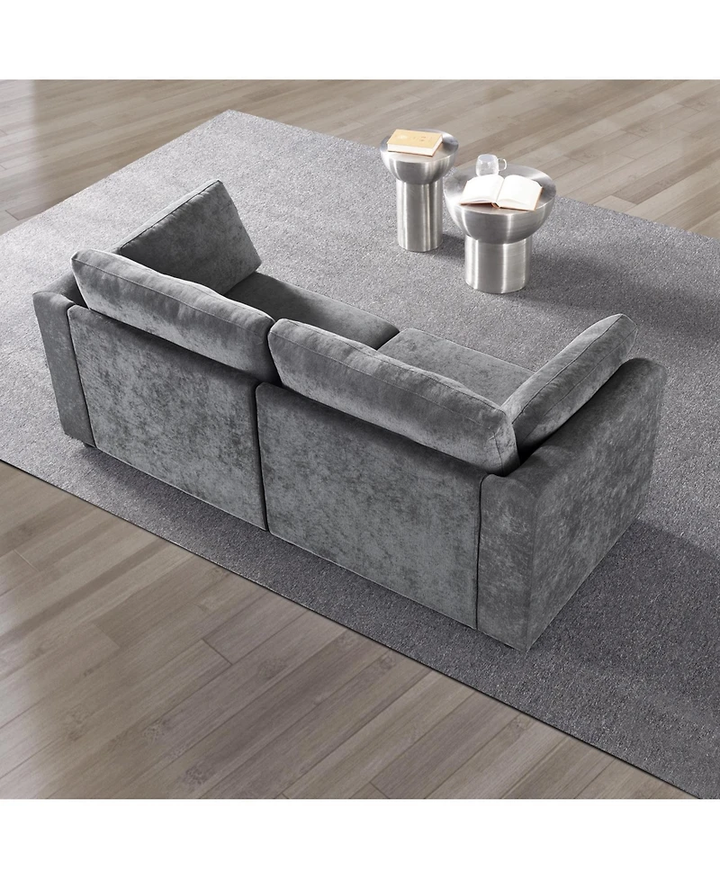 Streamdale modular sofa whitechenille fabric, simple and grand, the seat and back is very soft. this is also a Knock Down sofa