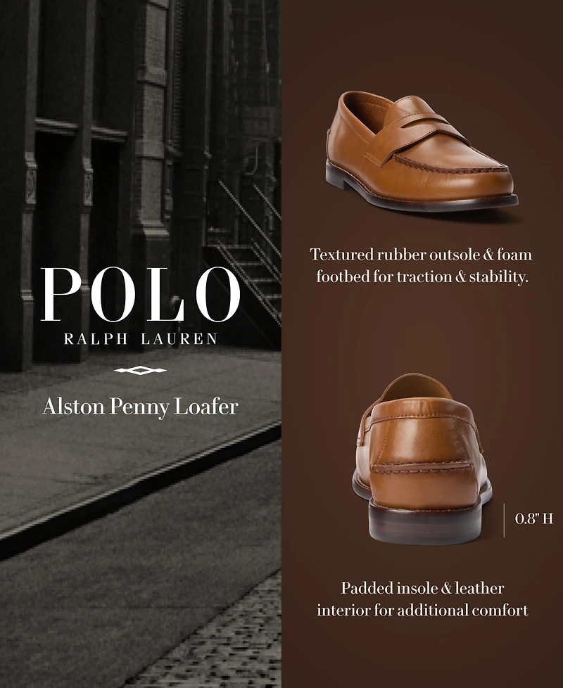 Polo Ralph Lauren Men's Alston Leather Penny Loafers