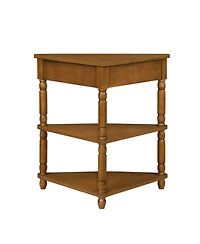 Streamdale 3-tier Wood Corner Table, Brown