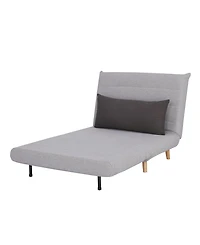 Gold Sparrow 40" Polyester Mia Convertible Chair Bed, Created for Macy's