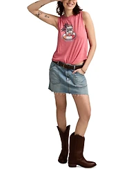 Lucky Brand Women's Miller Lite Floaty Sleeveless T-Shirt