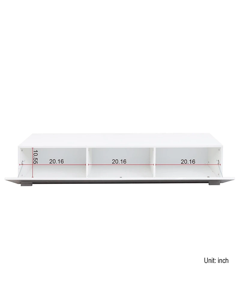 Streamdale Modern Entertainment Center with Storage Media Console for Living Room