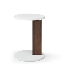 Streamdale 2-Tier Rotating Coffee Table with Drawers, Square and Swivel