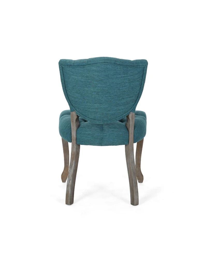 Streamdale Traditional Button Tufted Dining Chair with Scrolled Legs
