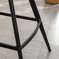 Streamdale Fabric Kitchen 28.25" Counter Height Stools, Set of 2, Gray