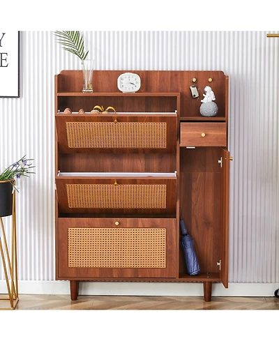 Streamdale Modern Minimalist Shoe Cabinet (37.4")