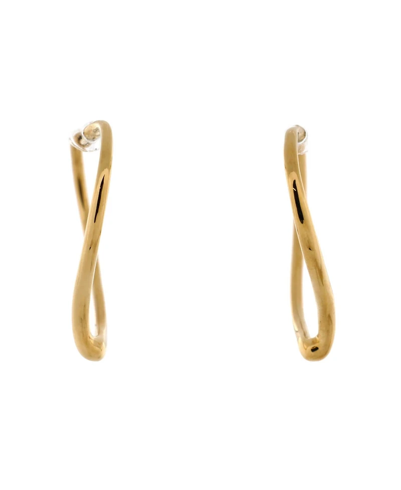 Pre-Owned Tiffany & Co. Medium Elsa Peretti Open Heart Hoop Earrings 18K Gold