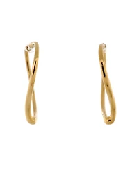 Pre-Owned Tiffany & Co. Medium Elsa Peretti Open Heart Hoop Earrings 18K Gold