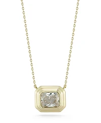 Rachel Zoe 14K Gold Plated Sterling Silver Radiant Cut Solitaire Necklace
