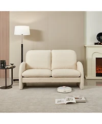 Streamdale Furniture Lamb Fabric Loveseat Comfort, Style, and Versatility in One