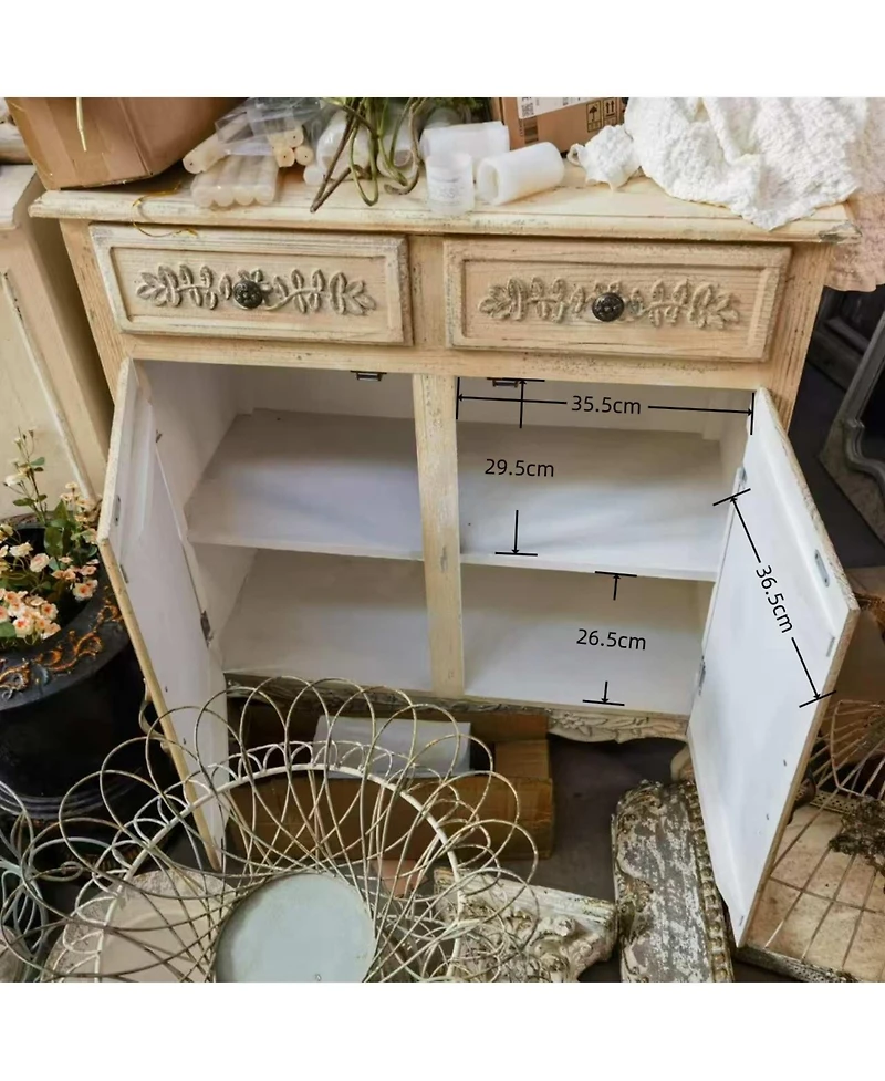 Streamdale Carved Wooden Cabinet, Vintage Home Decor, Wedding Gift