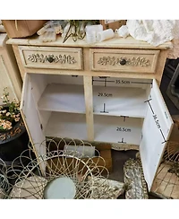 Streamdale Carved Wooden Cabinet, Vintage Home Decor, Wedding Gift